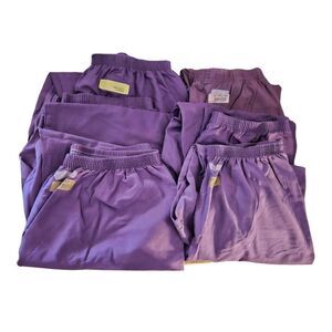 2XL scrub pants x6 purple box 19